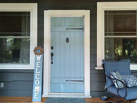 Original wood front door.