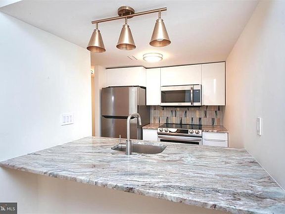 Kitchen with granite countertops