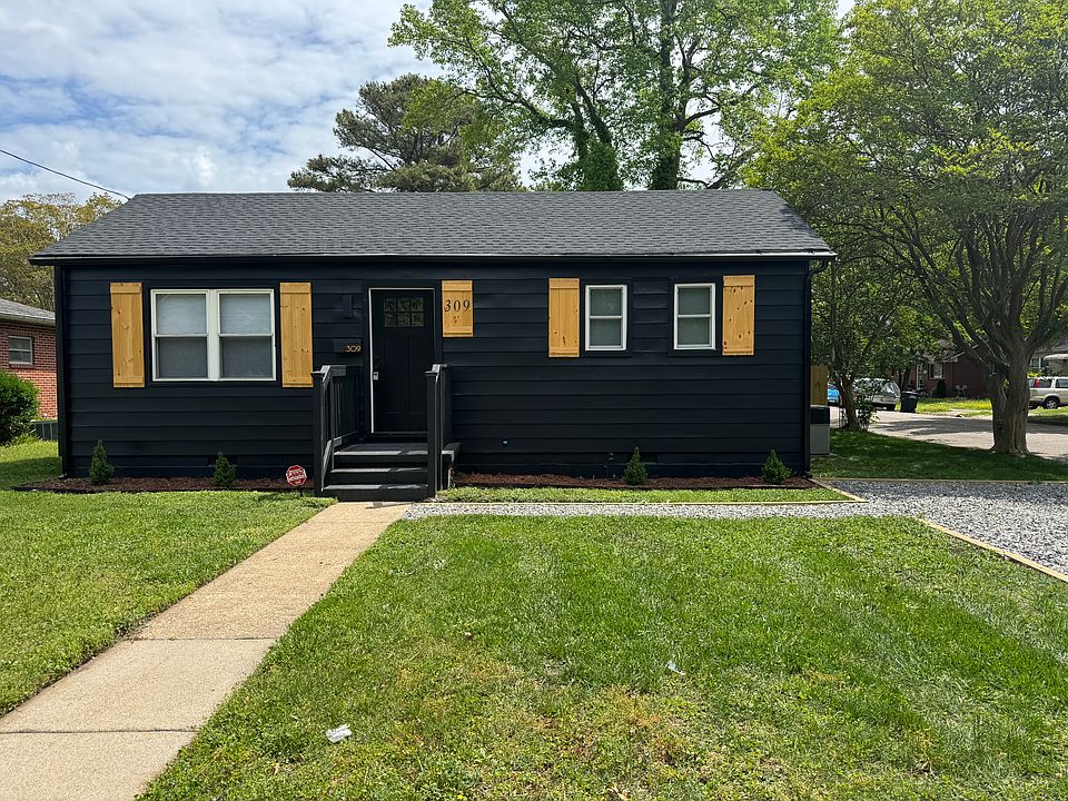 Modern Black House on Corner Lot