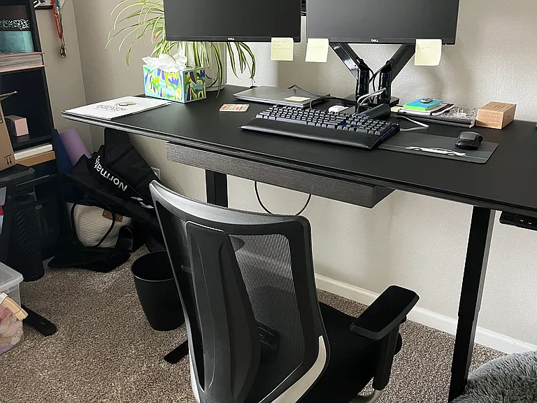 Bedroom 2 being used as an office