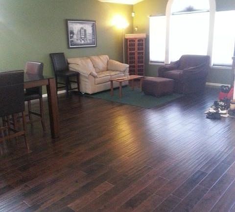 Dining area into front living room.