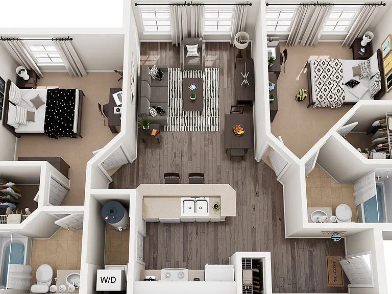 B3 Floor Plan | Floor Plan 3 | The Quarters | Lafayette University Apartments for Rent B3 Floor Plan | Floor Plan 3 | The Quarters | Lafayette University Apartments for Rent