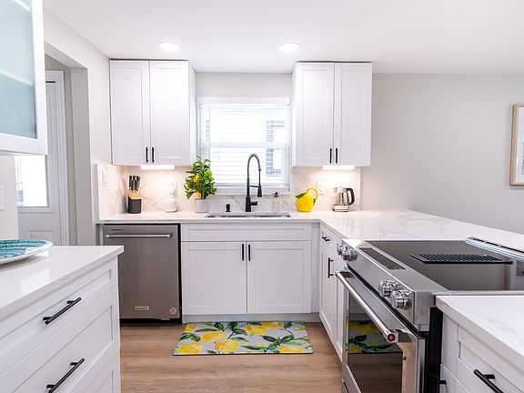 Newly renovated kitchen with top of the line appliances.