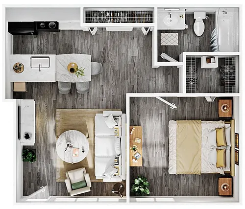 Floor plan 1X1