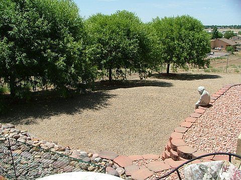 back yard view to NW