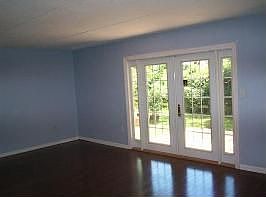 Living room with french doors