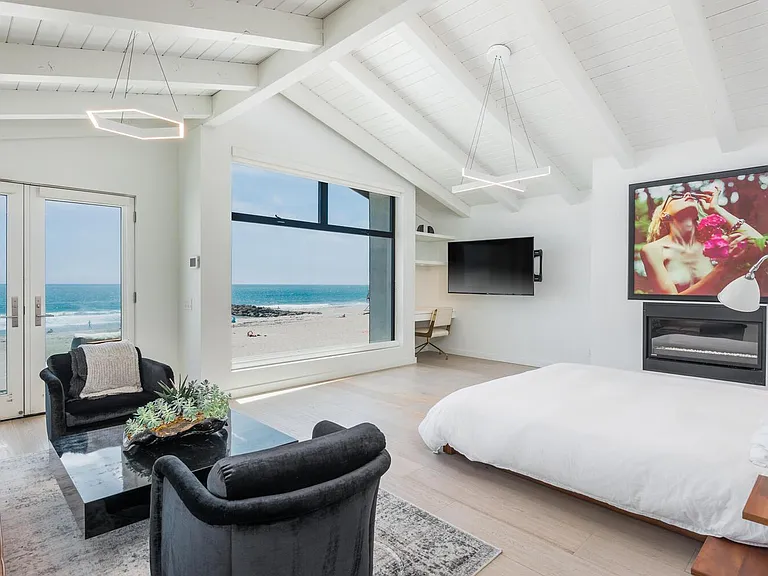 Master bedroom with ocean view