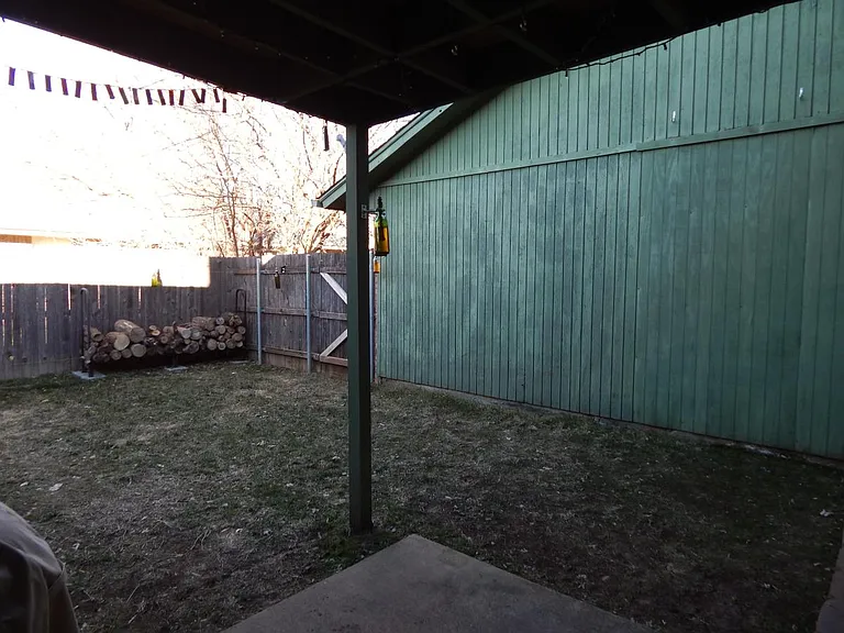 Back yard from Patio