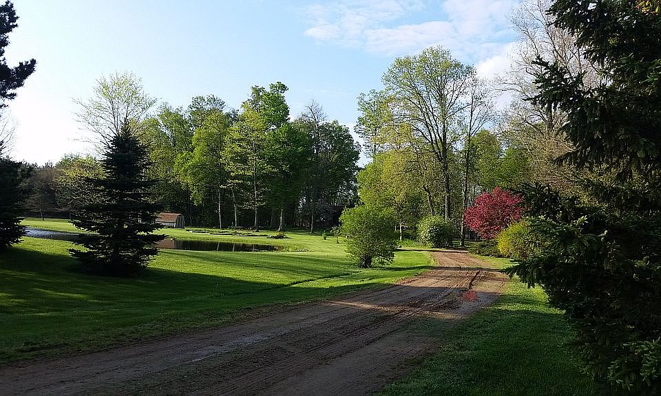 front of house in spring