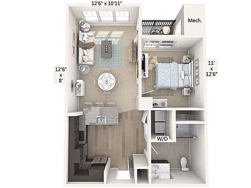 Floor plan A1-758-Shower-Stainless