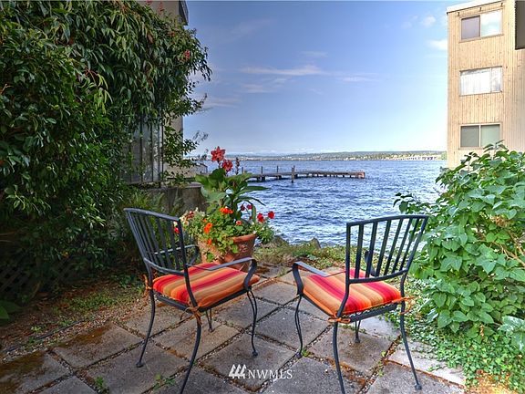 At the end of the courtyard, steps away from your deck, you'll find this gem of a spot.  You can launch your kayak from here or the dock which is on the South side of the building.