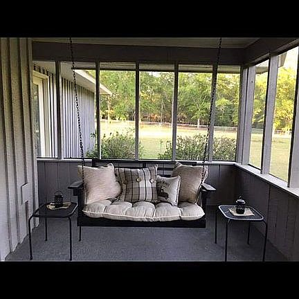 Screened in back patio