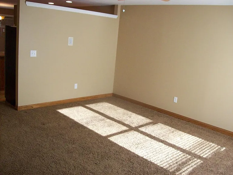 living room looking towards kitchen & dinning area