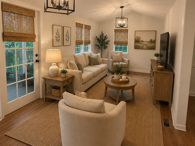 Furnishings are not included.