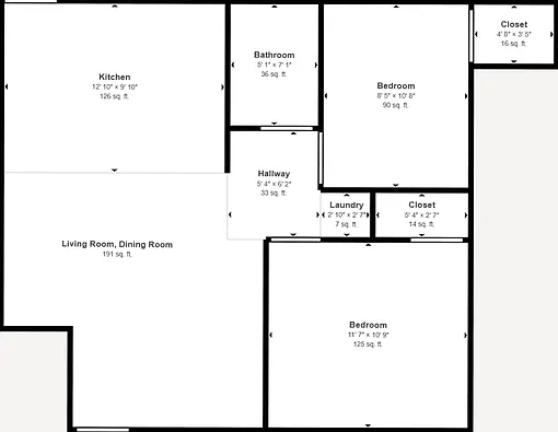 2 bed, 1.0 bath, 650 sqft, $999 — Photo 3