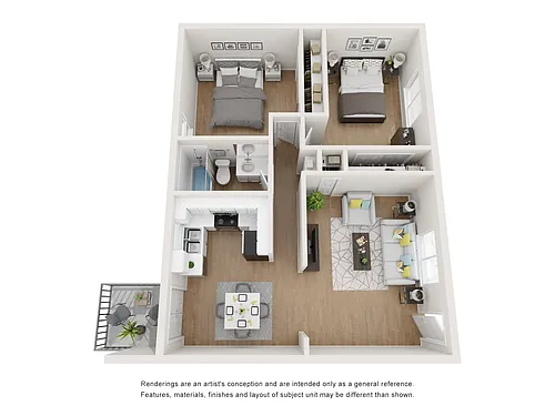 Floor plan 2x1d