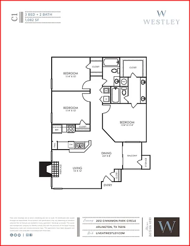 Floor plan C1 Renovated