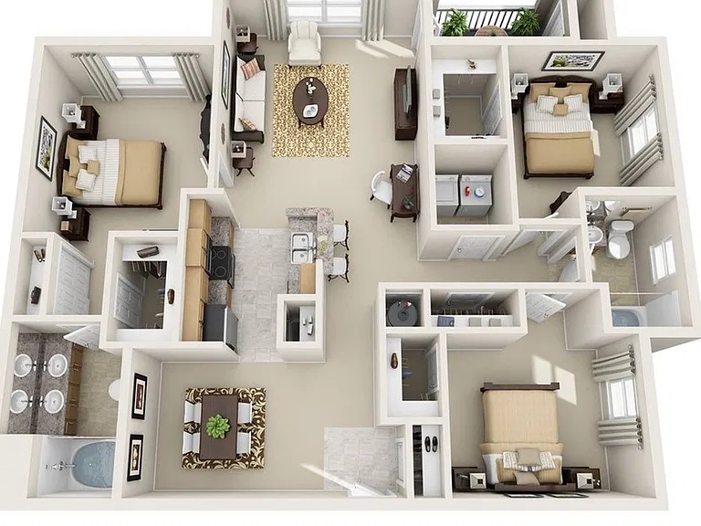 3 Bedroom | 2 Bath | 1386 SF 3 Bedroom | 2 Bath | 1386 SF