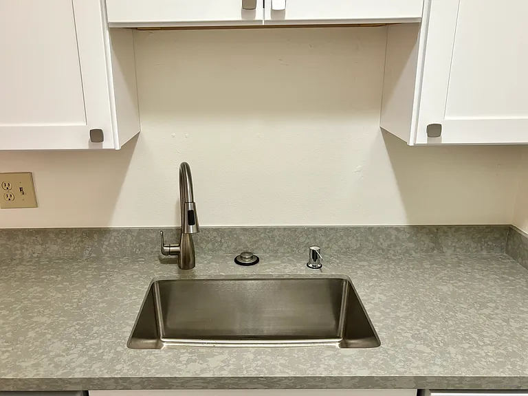 Brand new kitchen with huge sink basin