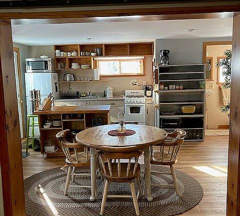 Dining and kitchen area