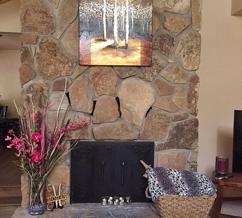 Wood Burning Fireplace