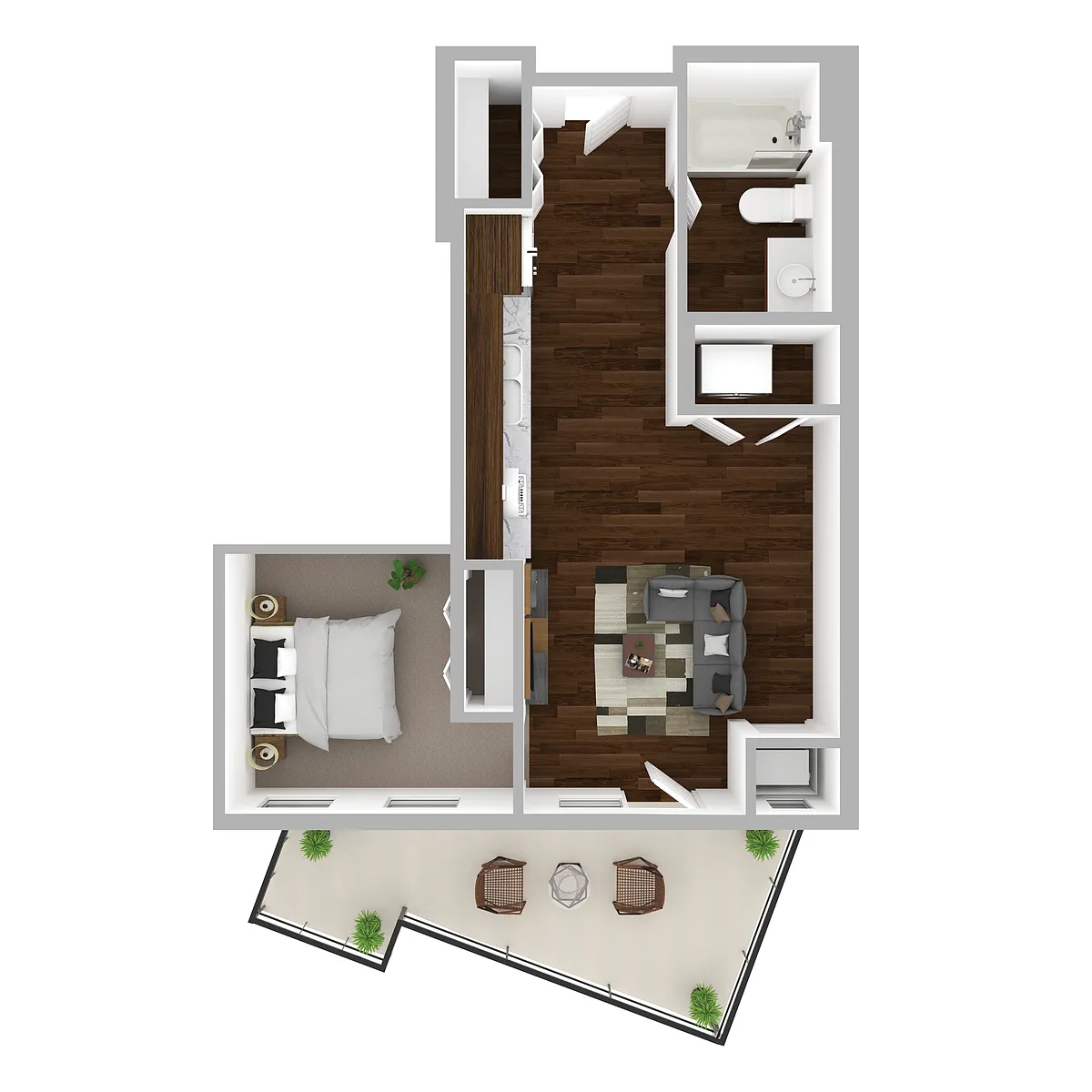 Floor plan ST3 - Alcove