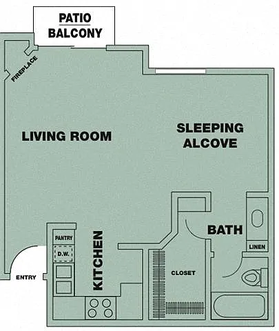 Floor plan Studio