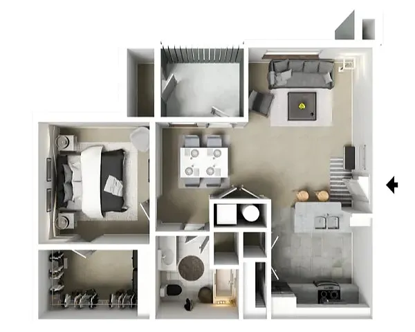 Floor plan One Bedroom