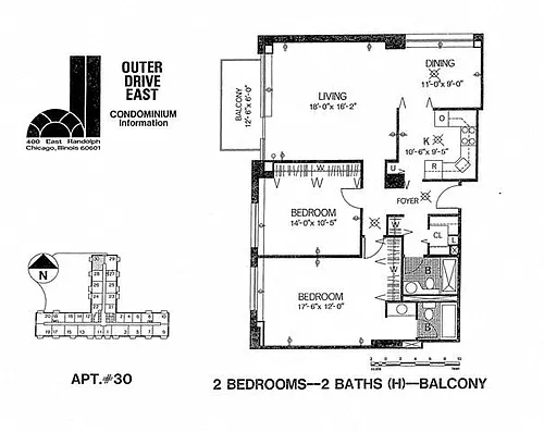 Floor plan Tier 30