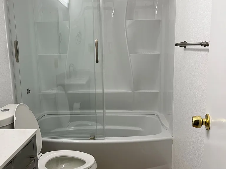 Bath Room with Curved Tub