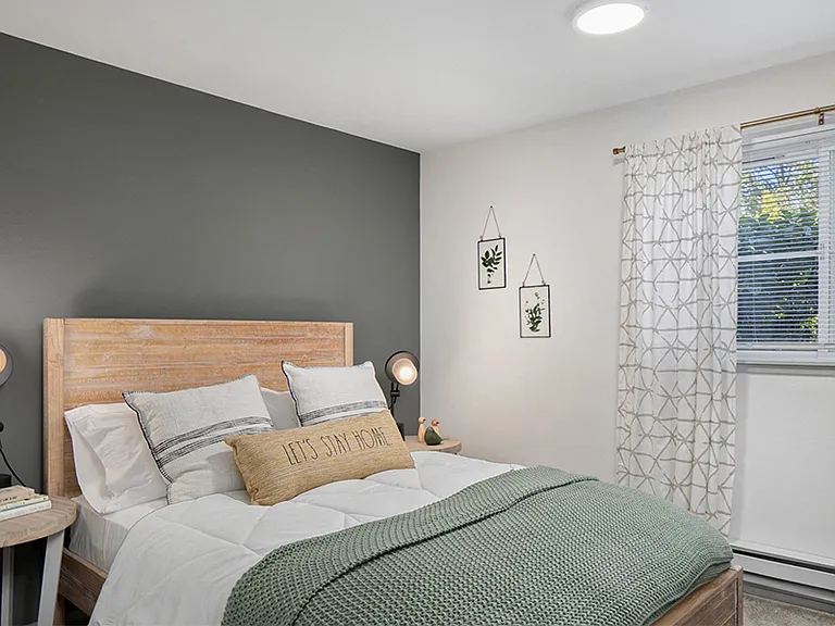 Bedrooms with plenty of space and luxurious carpeted flooring