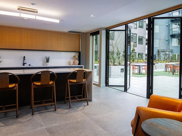 Resident lounge with kitchenette