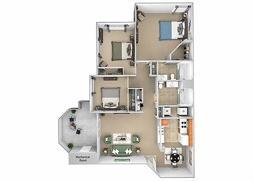 Floor plan C1 (Piedmont)
