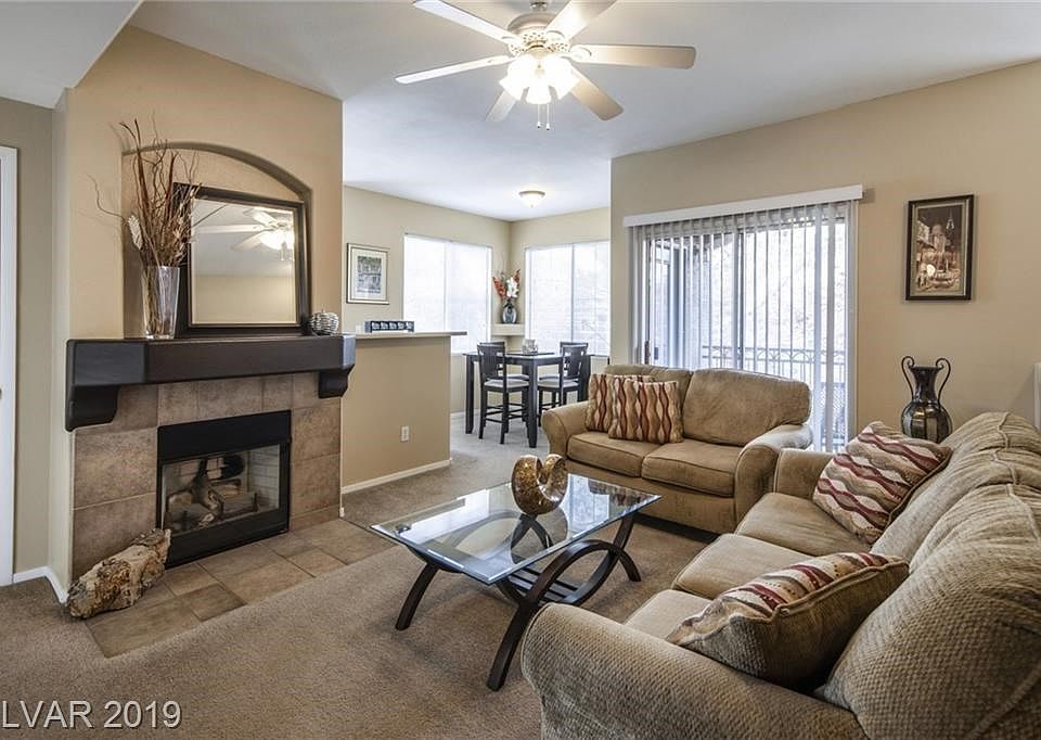 Living Room With Fireplace