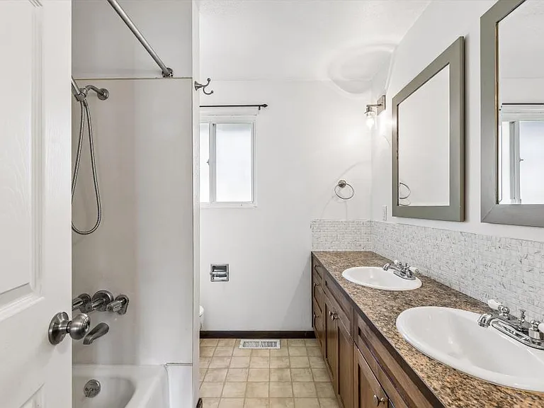 Full bath located on upper floor