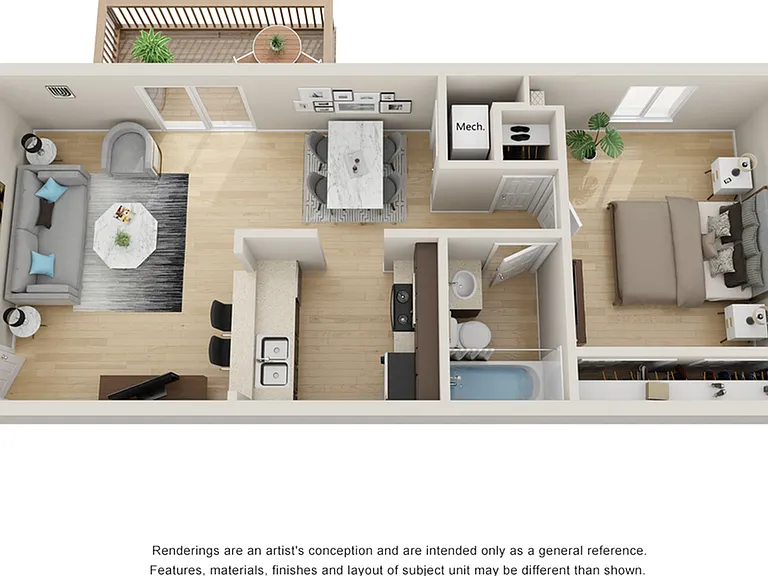 1BR/1BA - 1A 1BR/1BA - 1A