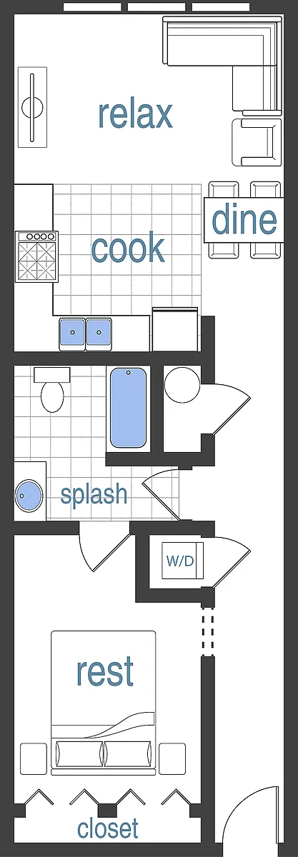 Floor plan 1X1