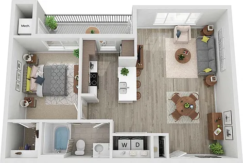 Floor plan A1E
