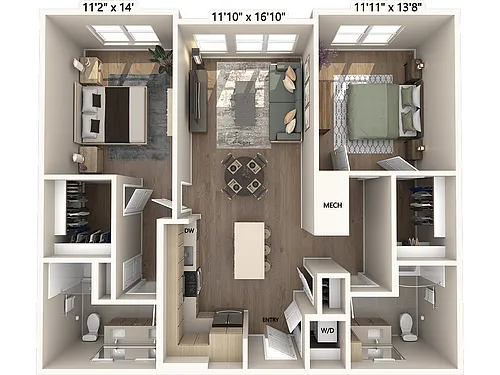 Floor plan B2m4-Base