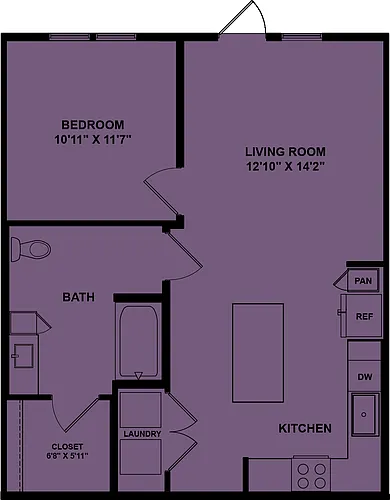 Floor plan A3 Accessible 120%