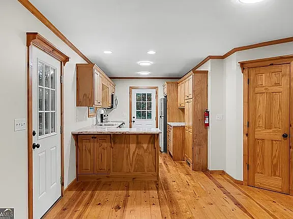 Front Door into Kitchen