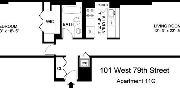 3rd image of 101 W 79th St APT 11G
