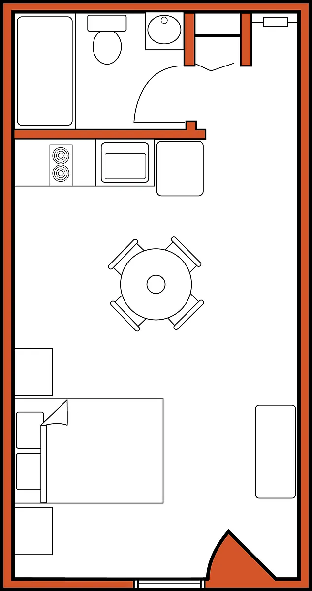 Floor plan Centro Studio Home - 1st Floor