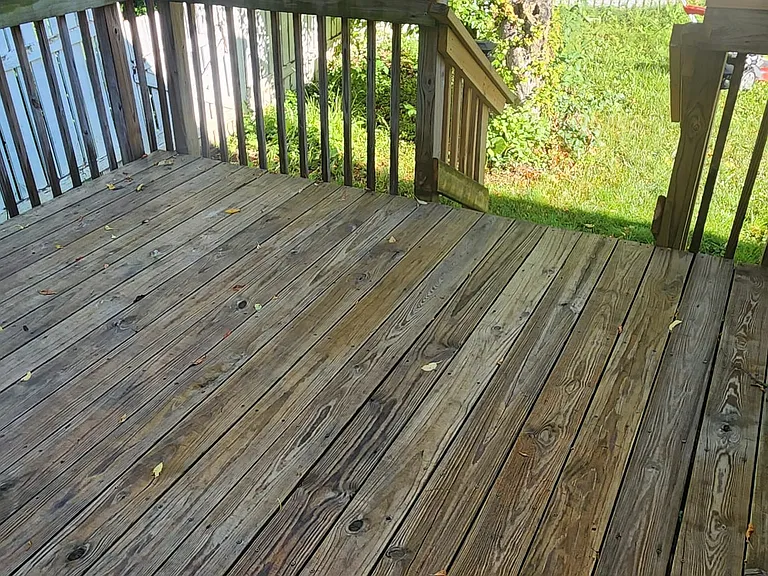 Comfortable, private shared deck