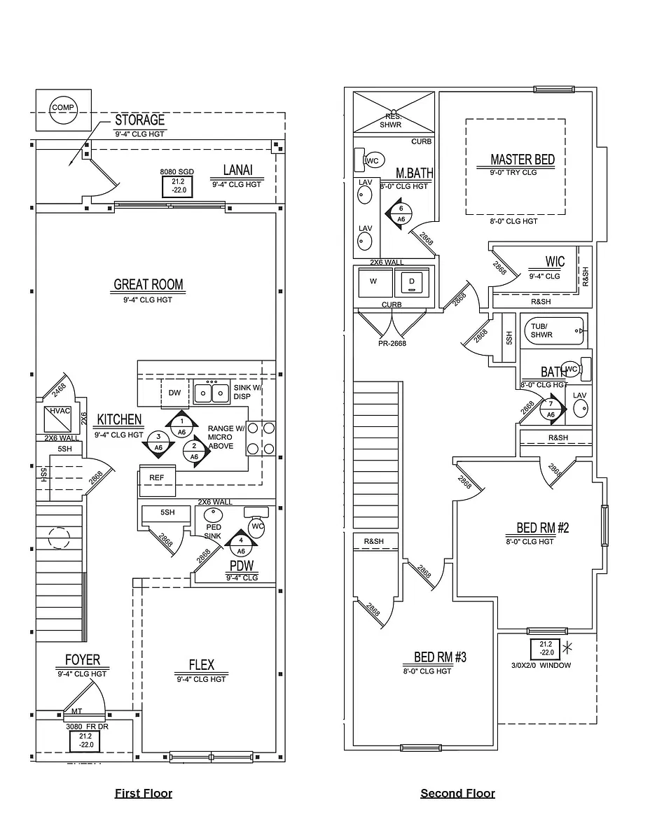 Floor plan Townhome End Unit