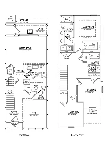 Floor plan Townhome End Unit