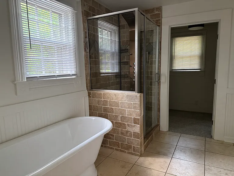 Upstairs bathroom + closet.