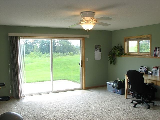 Large lower level bedroom
