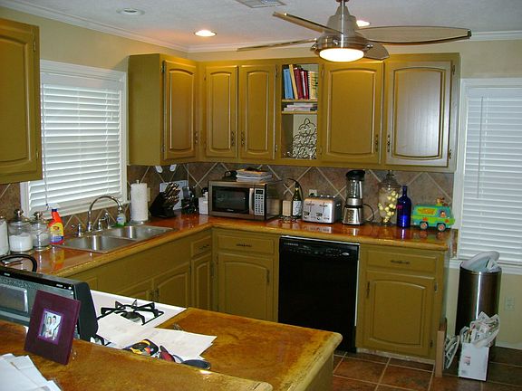 Kitchen with Concrete Countertops