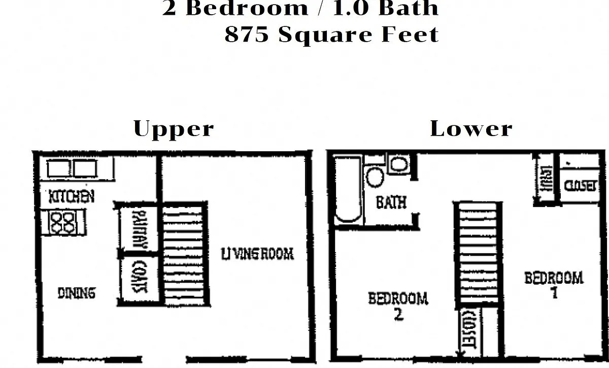 Floor plan Two Bedroom